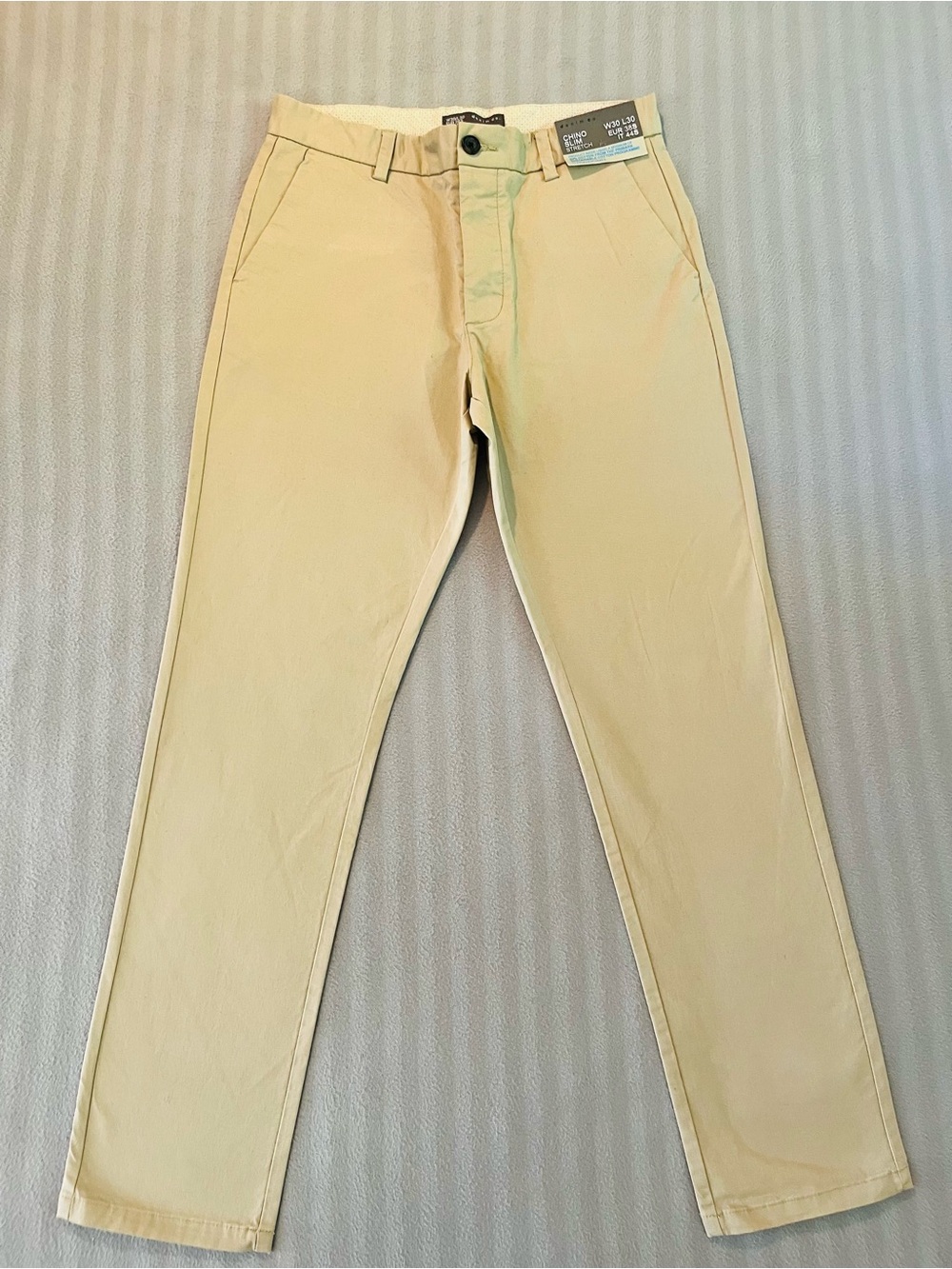 Denim&Co Men's Light Beige Chino Pants